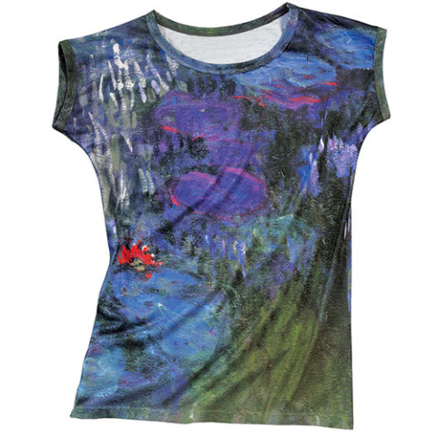 Monet Water Lilies Slim Fit Tee (small)