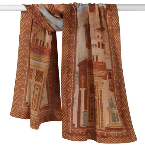 Boscoreale Wall Painting Oblong Scarf