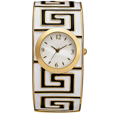 GREEK MEANDER BANGLE WATCH 0000