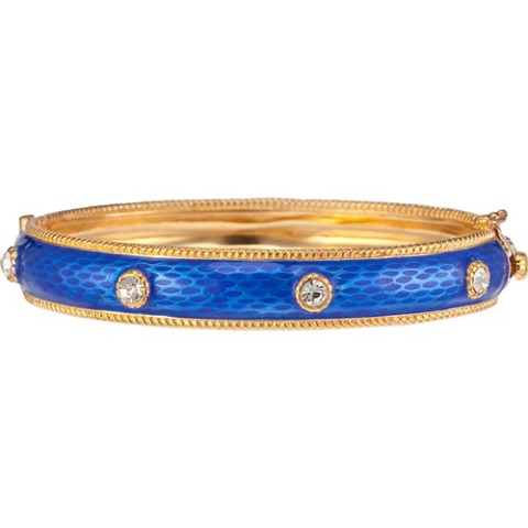 Russian Imperial Jeweled Bracelet Cobalt