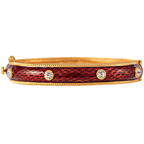 Russian Imperial Jeweled Bracelet Red